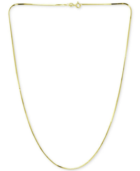 Square Snake Link 16" Chain Necklace in 18k Gold-Plated Sterling Silver, Created for Macy's