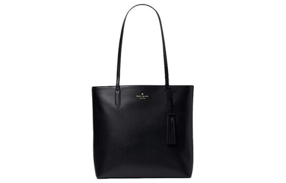 Сумка кожаная женская kate spade Jana Tote 33 черная