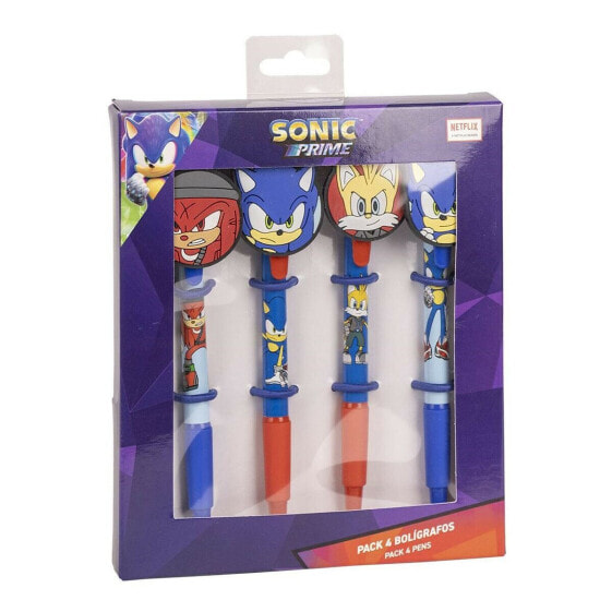 Набор ручек Sonic 4 Предметы Разноцветный