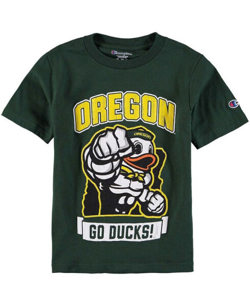 Big Boys Green Oregon Ducks Strong Mascot T-shirt