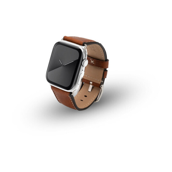 JT Berlin Watchband Charlie| Apple Watch Ultra/42/44/45mm| braun - Edelstahl| M|