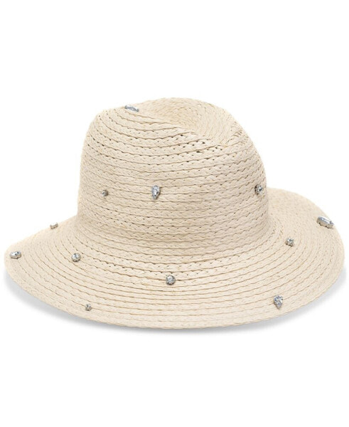 Women's Embellished Panama Hat, Created for Macy's