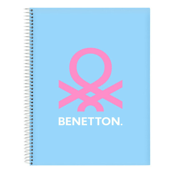 Notebook Benetton Spring Sky blue A4 120 Sheets