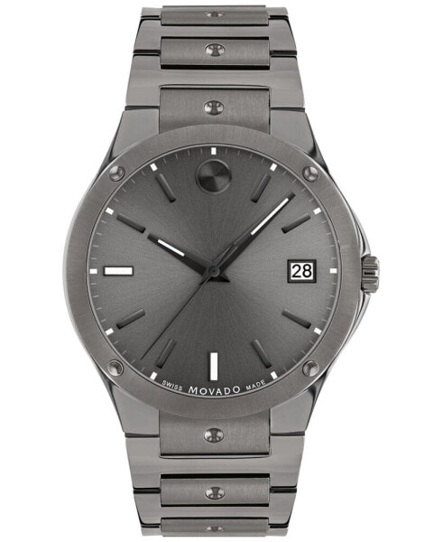 Men's Swiss SE Gray PVD Bracelet Watch 41mm