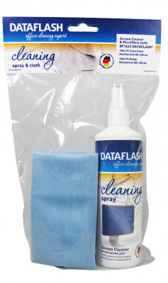Data Flash DF1623 - Equipment cleansing spray - Screens/Plastics - 250 ml - Multicolour - 400 x 400 mm - 2 pc(s)