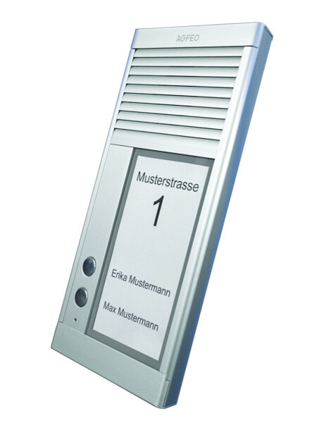 AGFEO DoorSpeak 2 - Wired - IP33 - Aluminum - Aluminum - Wall - 115 mm