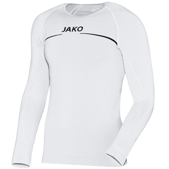 Jako Longsleeve Comfort Funktionsshirt Langarm - GröBe L - WeiB