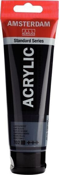 Artequipment Farba akrylowa TALENS AMSTERDAM 120ml 702 - LAMP BLACK uniw