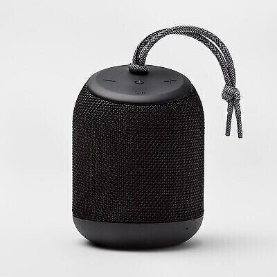 Умная колонка Heyday портативная цилиндрическая Bluetooth со шнурком - Черная