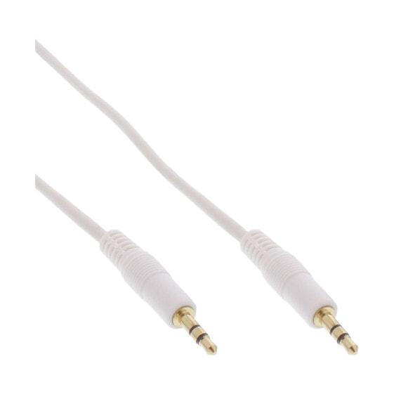 InLine Audio Cable 3.5mm Stereo male / male white/gold 2.5m
