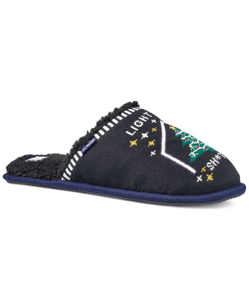 Men's Tipsy Elves Fleece-Lined Mule Slippers