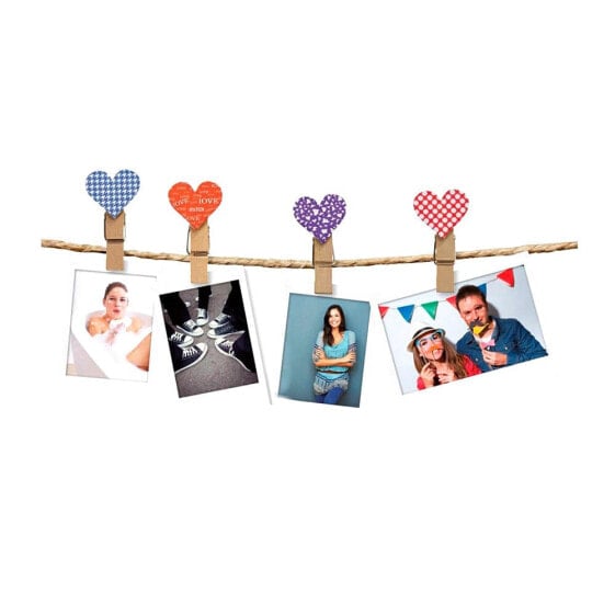 FUJIFILM Instax Design Clips 10 Pack Heart Photo photo frame