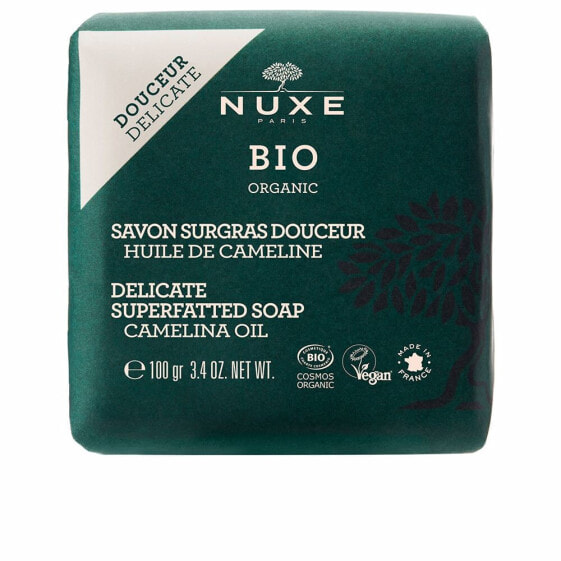 Мыло кусковое нежное BIO ORGANIC savon surgras douceur 100 гр Nuxe