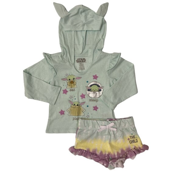 Star Wars The Mandalorian Girl's Lightweight Hoodie & Short Set (4T)