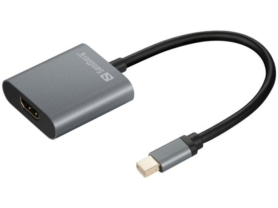 SANDBERG Adapter MiniDP1.4>HDMI2.0 4K60 - Mini DisplayPort - HDMI Type A (Standard) - Male - Female - 3840 x 2160 pixels - 6 Gbit/s