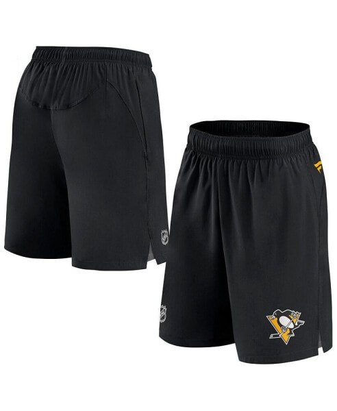 Men's Black Pittsburgh Penguins Authentic Pro Rink Shorts