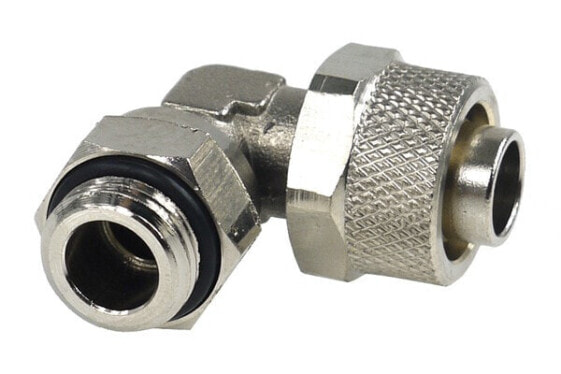 Aquatuning 62074 - Fittings - Brass - Nickel - 1/4" - 90° - 1 pc(s)