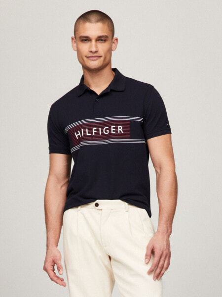 Regular Fit Hilfiger Chest Stripe Polo