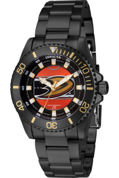 Invicta NHL Anaheim Ducks Quartz Orange Dial Ladies Watch 42225