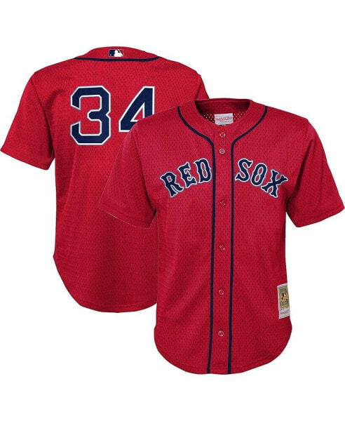 Mitchell Ness Preschool David Ortiz Red Boston Red Sox Cooperstown Collection Mesh Batting Practice Jersey