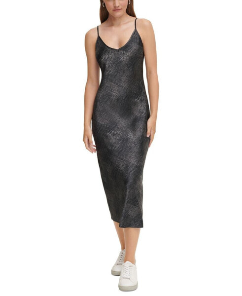 Women's Quakes Charmeuse Bias Slip Dress