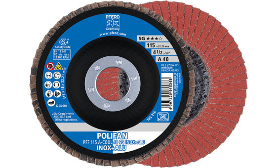 PFERD 67654115 - 2.22 cm - 11.5 cm - 13300 RPM - 40 g - 10 pc(s)