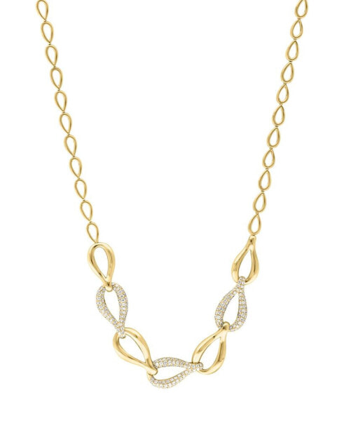 EFFY® Diamond Pavé Link 18" Collar Necklace (2-1/8 ct. t.w.) in 14k Gold