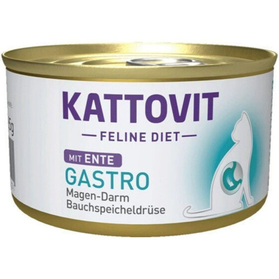 Влажный корм для кошек Kattovit Diet Gastro утка 85 г