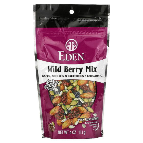 Wild Berry Mix, Nuts, Seeds & Berries, 4 oz (113 g)