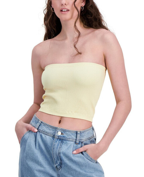 Juniors' Seamless Cropped Tube Top