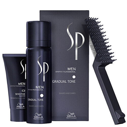 Окрашивающий шампунь для волос SP Men (Gradual Tone) 30 мл + Пена для тонирования волос для мужчин 60 мл Wella