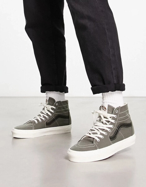 Vans SK8-Hi trainers in theory wool charcoal