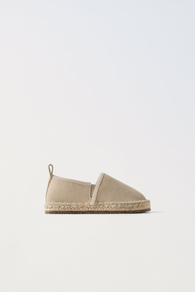 Leather jute loafers