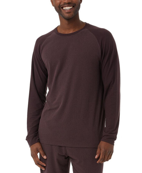 Men's Heat Colorblocked Raglan-Sleeve Sleep T-Shirt