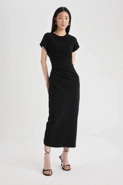 Kadın Siyah Elbise - C2470ax/bk81