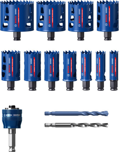 Bosch EXPERT Tough Material Lochsägen-Set, 20/22/25/32/35/40/44/51/60/68/76 mm,