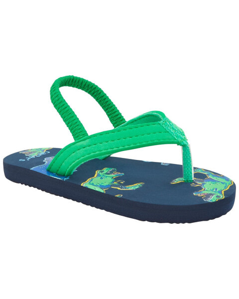 Dinosaur Flip Flops S