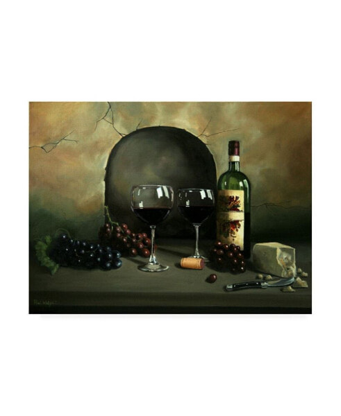 Paul Walsh Wine For Two Rocky Canvas Art - 19.5" x 26"