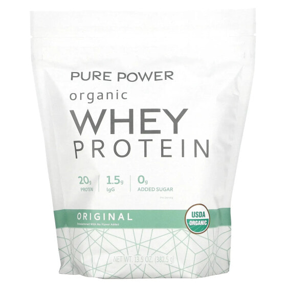 Organic Whey Protein Pure Powder, Original, 13.5 oz (382.5 g)