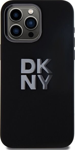 DKNY DKNY DKHCP15LSMCBSK iPhone 15 Pro 6.1" czarny/black hardcase Liquid Silicone Metal Logo