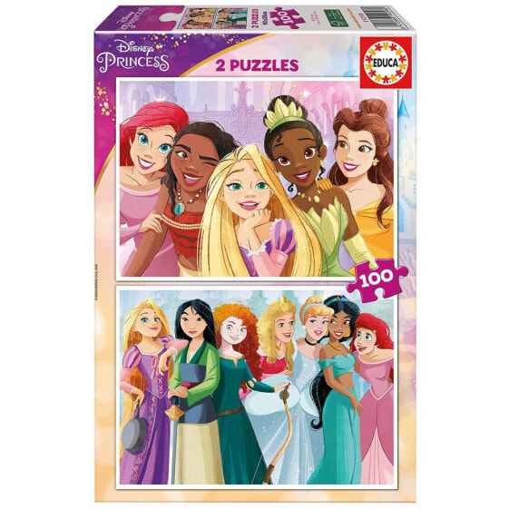 Пазл Disney Princess EDUCA BORRAS 2X100