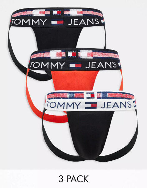 Tommy Jeans cotton essentials jock straps in multi