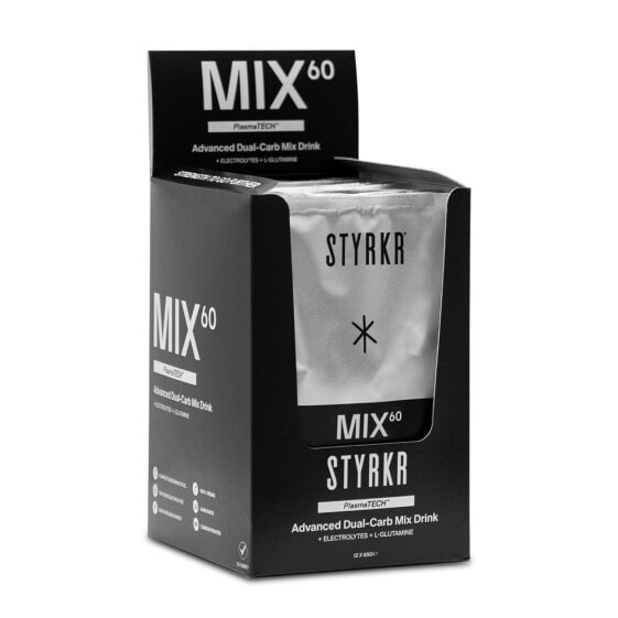 STYRKR MIX60 Dual-Carb 65g 12 Units Energy Drink Powder Sachets Box