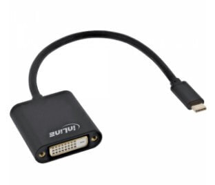 InLine USB Display converter - USB-C male to DVI female (DP Alt Mode)
