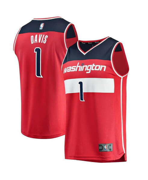 Big Boys Johnny Davis Red Washington Wizards 2022 NBA Draft First Round Pick Fast Break Replica Jersey - Icon Edition