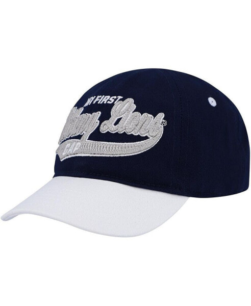 Infant Boys and Girls Navy, White Penn State Nittany Lions Old School Slouch Flex Hat