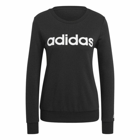 Толстовка без капюшона женская Adidas Essentials Logo Чёрный