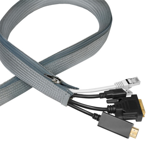 LogiLink KAB0071 - Cable management - Grey - Polyester - Abrasion resistant - Heat resistant - 1000 m - 30 mm