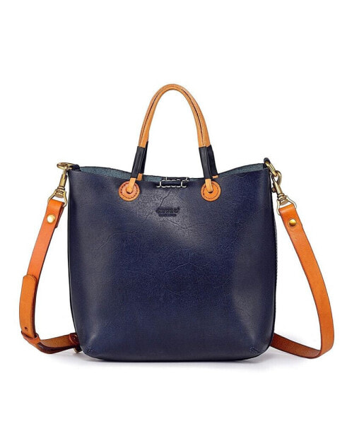 Women's Genuine Leather Outwest Mini Tote Bag