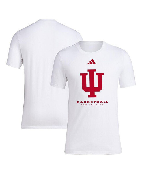 Men's White Indiana Hoosiers On Court Fresh T-shirt